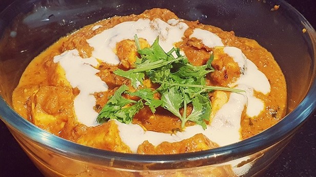 Paneer butter masala ready to serve from bowl